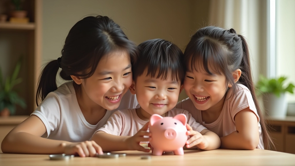 Family discussing pocket money